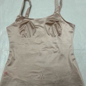 Ruby Ribbon Beige Satin Camisole Top size 36